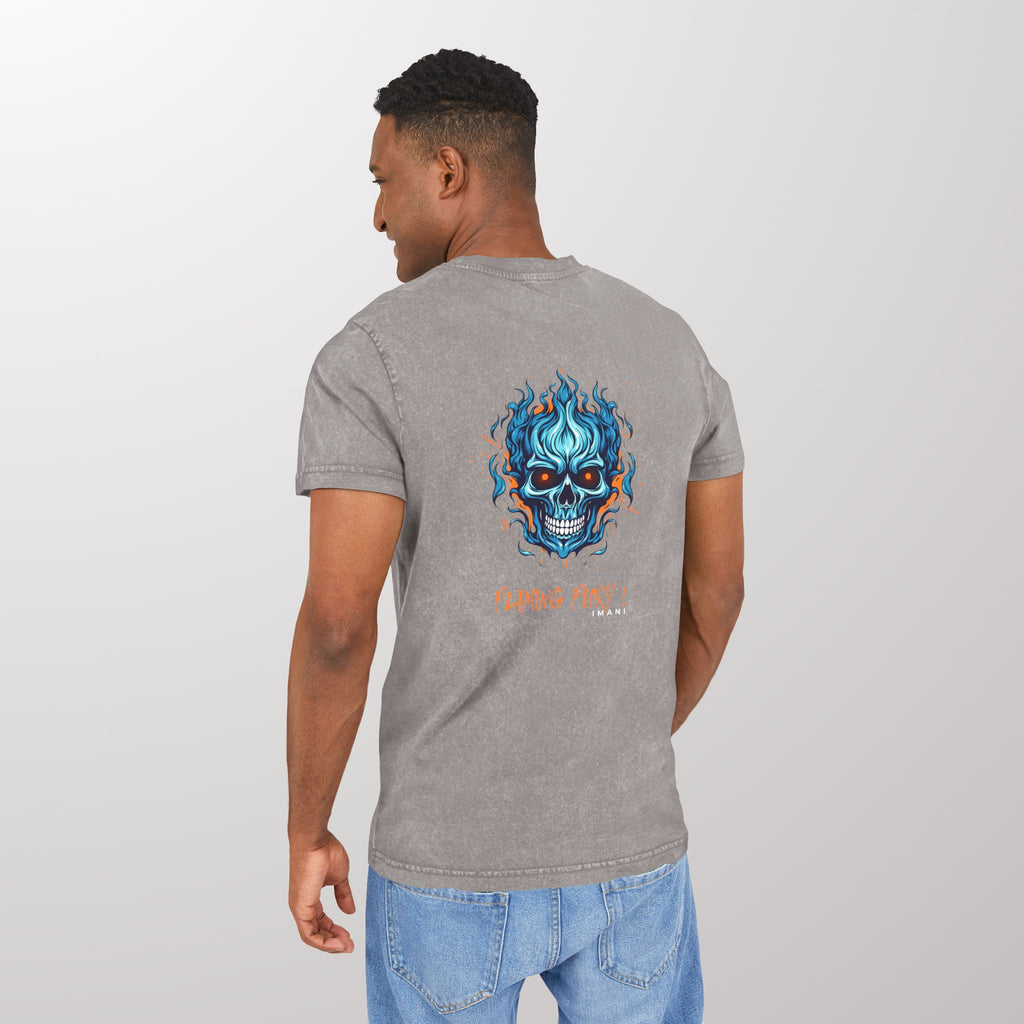 Flaming Fury Acid Washed Tee