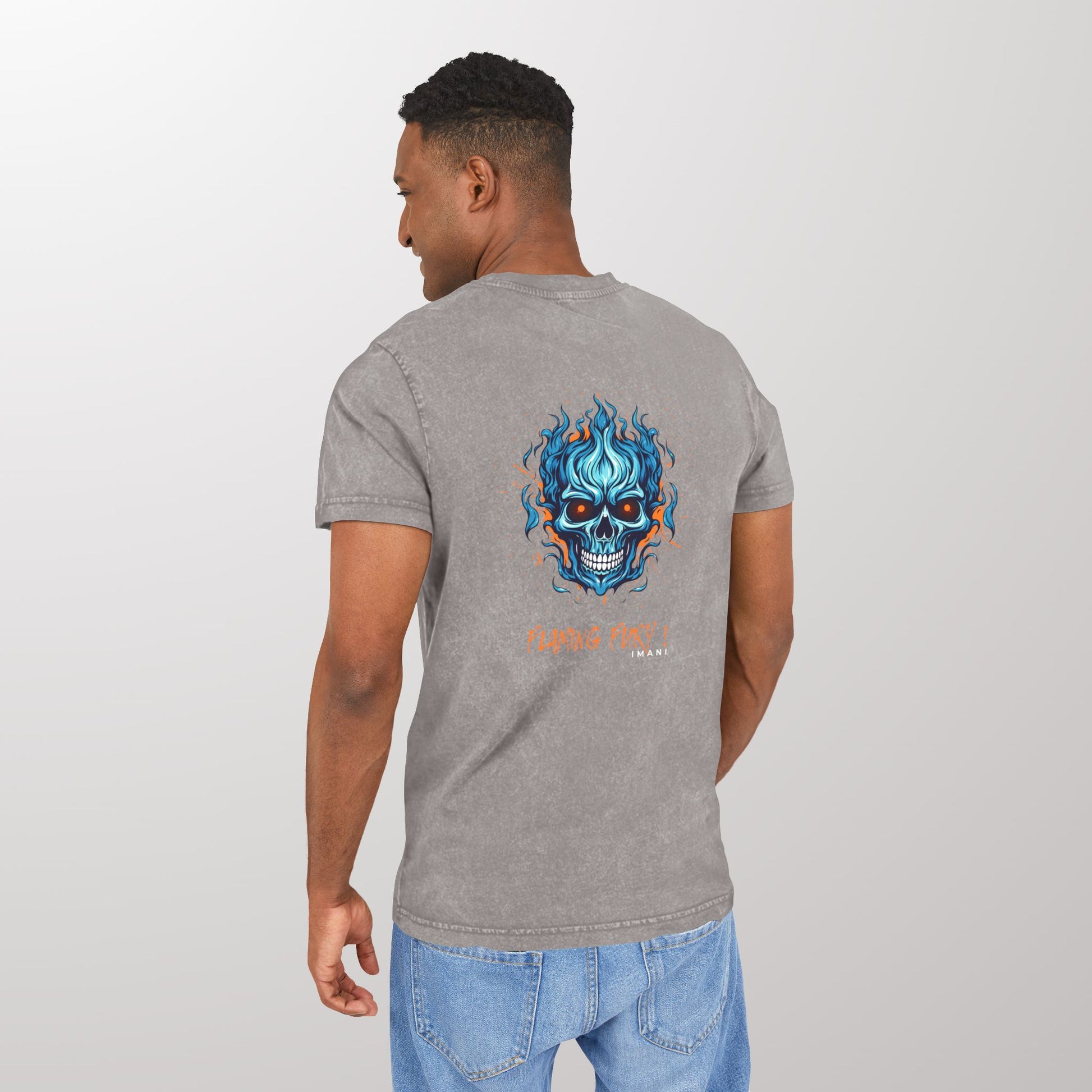Flaming Fury Acid Washed Tee