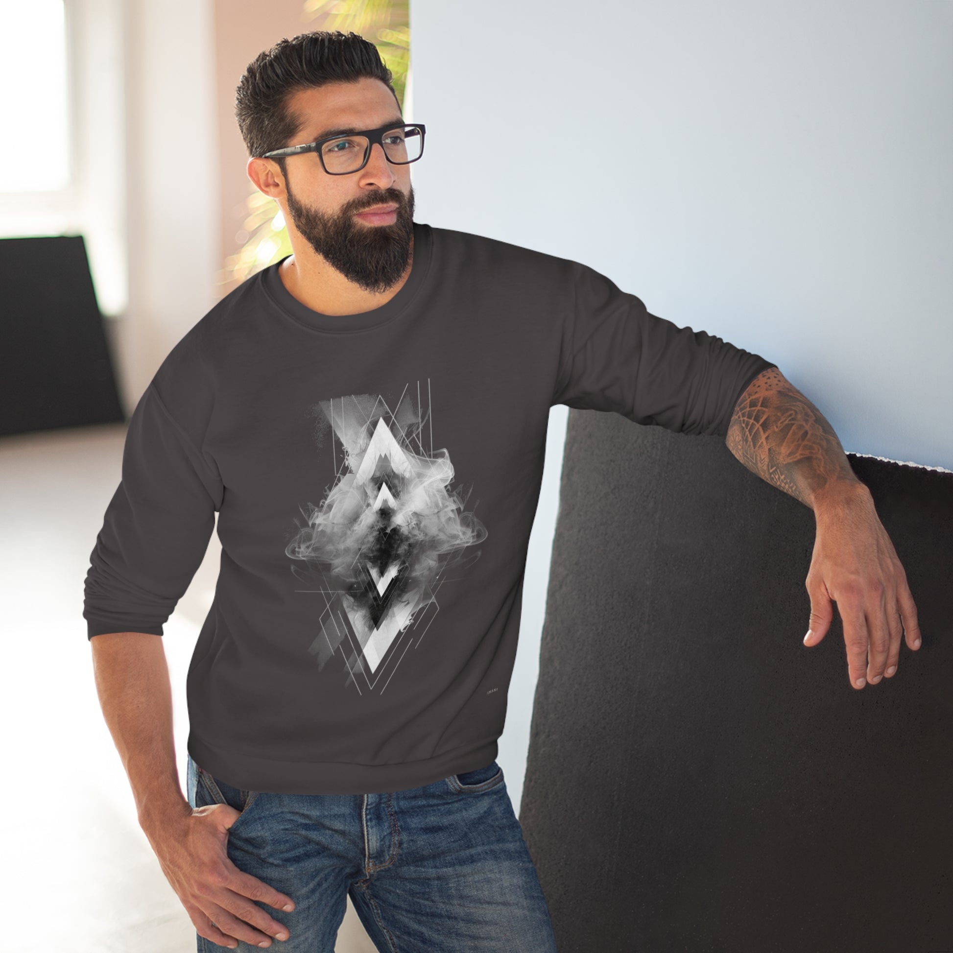 Abstract Smoke Lines Sweatshirt