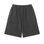 Short Snow Washed Raw Hem — Charbon