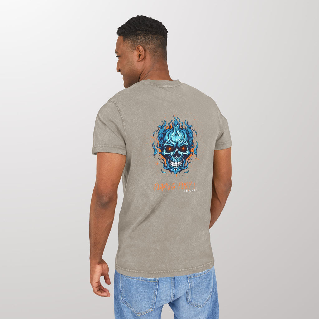Flaming Fury Acid Washed Tee