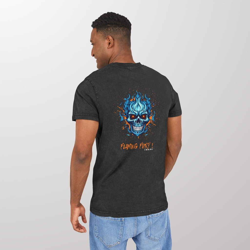 Flaming Fury Acid Washed Tee