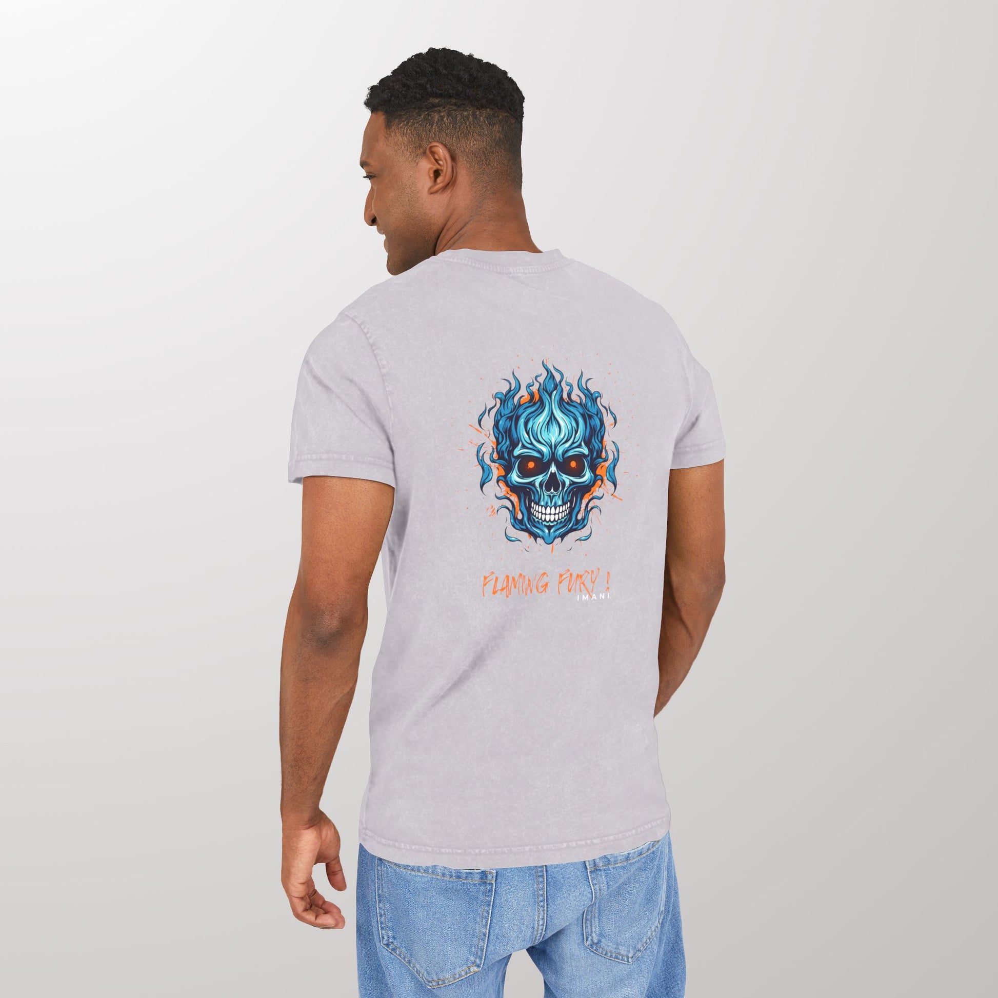Flaming Fury Acid Washed Tee