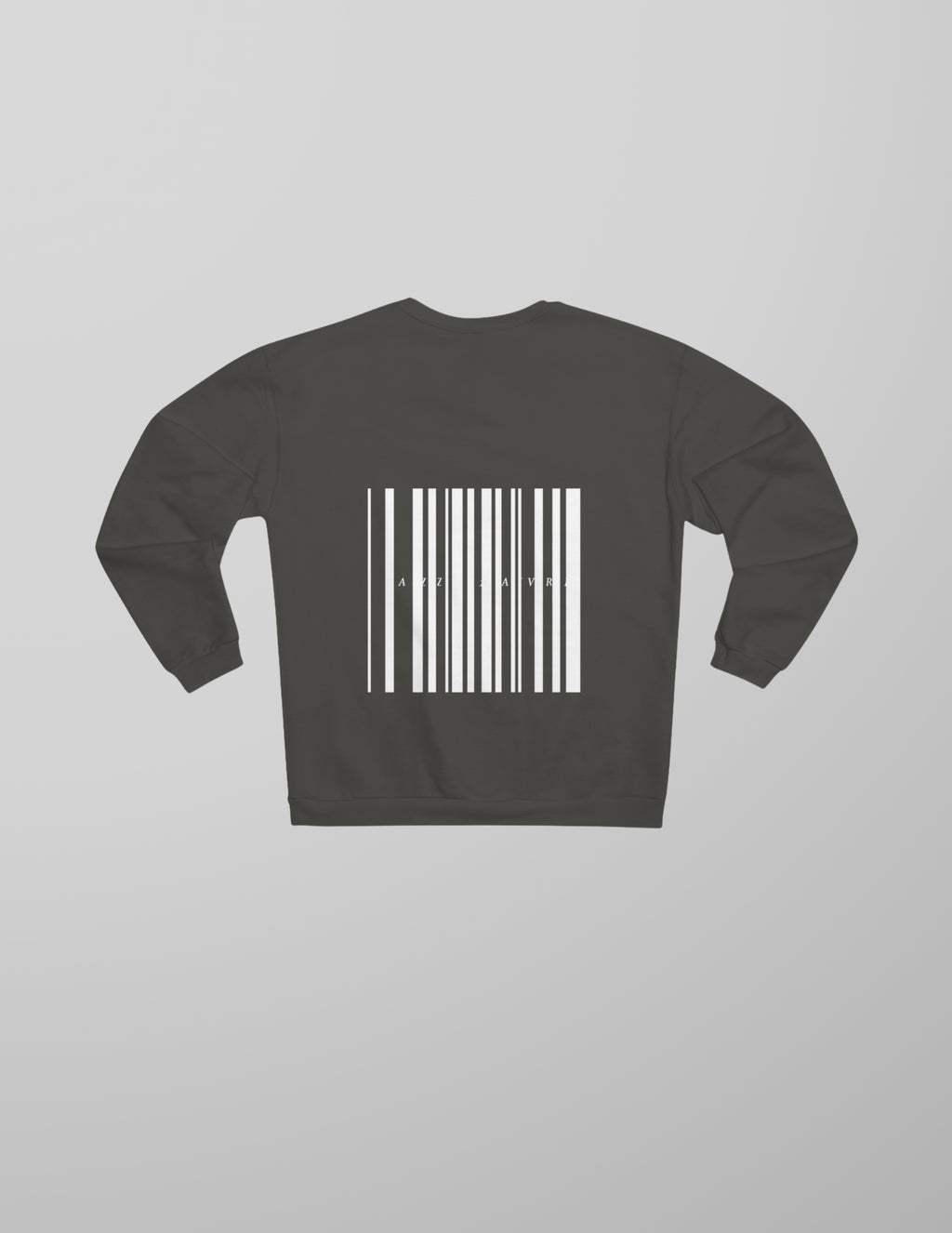 Sweatshirt with Minimalist Barcode Design