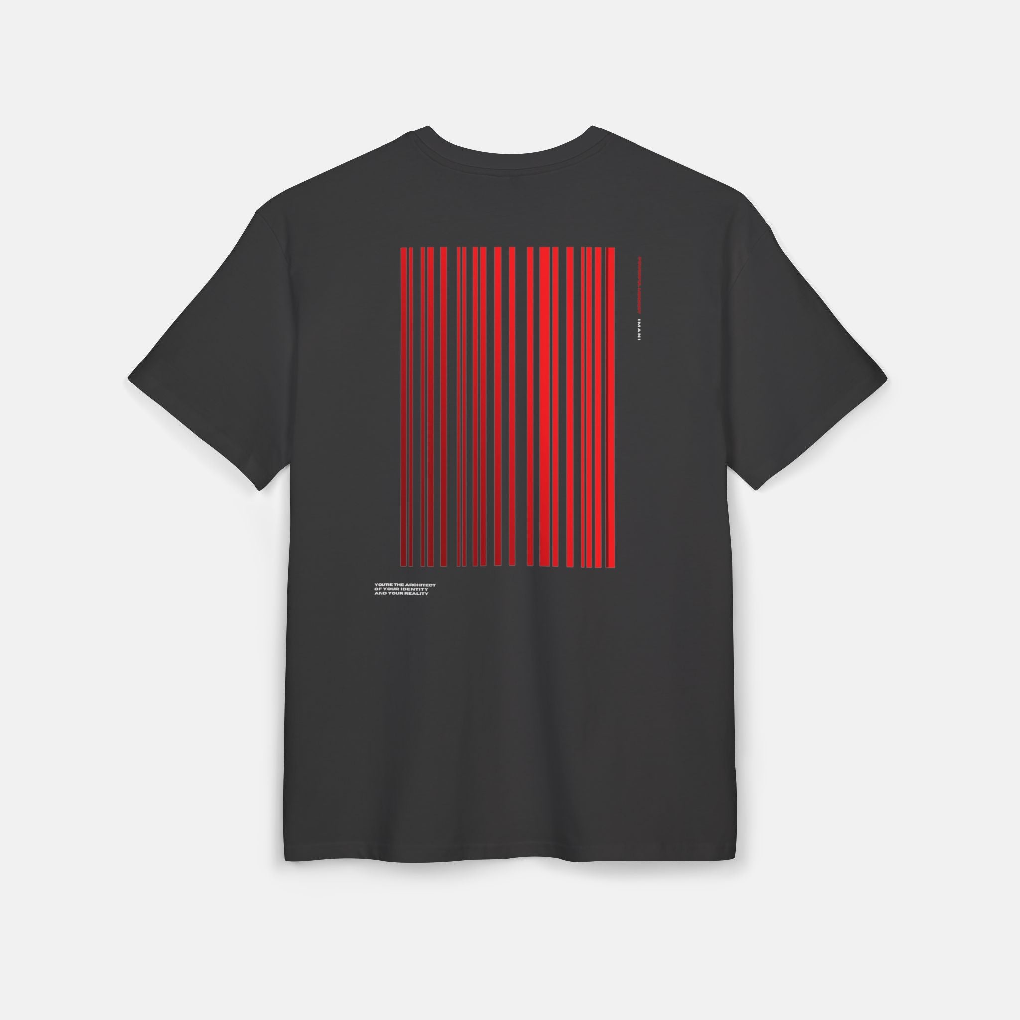Oversize Tee - Barcode Inspired Minimal Design - Fashion Streetwear