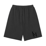 Short Snow Washed Raw Hem — Charbon