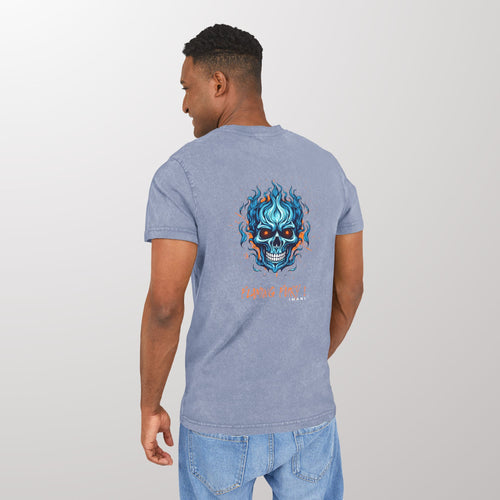 Flaming Fury Acid Washed Tee