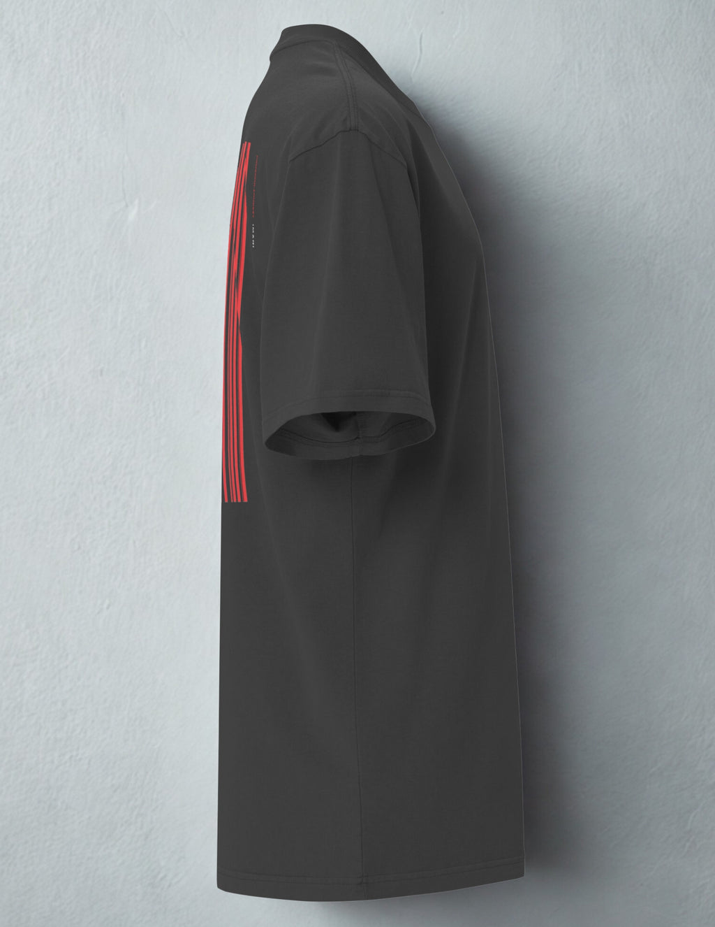 Oversize Tee - Barcode Inspired Minimal Design - Fashion Streetwear